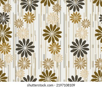 Seamless floral pattern. Endless pattern can be used for ceramic tile, wallpaper, linoleum, web page 