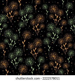 Seamless floral pattern. Endless pattern can be used for ceramic tile, wallpaper, linoleum, web page background 