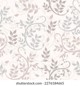 Seamless floral pattern. Endless pattern can be used for ceramic tile, wallpaper, linoleum, web page
