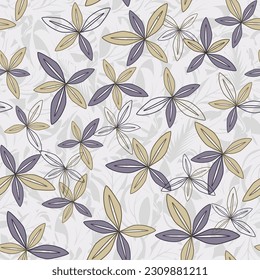 Patrón floral sin foco. Se puede utilizar un patrón sin fin para cerámica, papel pintado, linóleo, fondo de página web