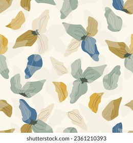 Seamless floral pattern. Endless pattern can be used for ceramic tile, wallpaper, linoleum, web page background 