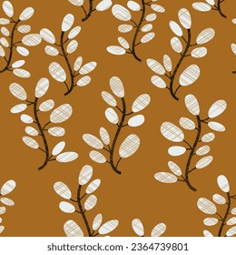 Patrón floral sin foco. Se puede utilizar un patrón sin fin para cerámica, papel pintado, linóleo, fondo de página web 