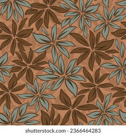 Patrón floral sin foco. Se puede utilizar un patrón sin fin para baldosas cerámicas, papel pintado, linóleo, página web 