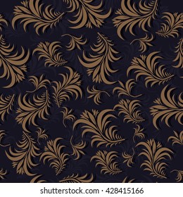 seamless floral pattern. Endless pattern can be used for ceramic tile, wallpaper, linoleum, web page background