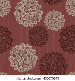 seamless floral pattern. Endless pattern can be used for ceramic tile, wallpaper, linoleum, web page background