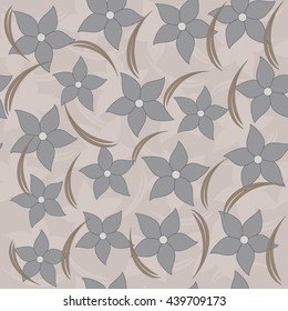 seamless floral pattern. Endless pattern can be used for ceramic tile, wallpaper, linoleum, web page background