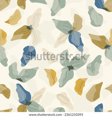 Seamless floral pattern. Endless pattern can be used for ceramic tile, wallpaper, linoleum, web page background 