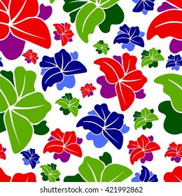 Seamless floral pattern for fabric print design.