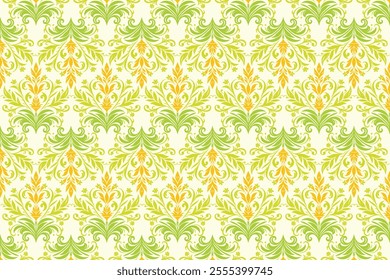 Seamless Floral Pattern Featuring Botanical and Decorative Motifs for Fashion, Textile, and Creative Projects with Elegant Flower Prints and Ornamental Design Elements