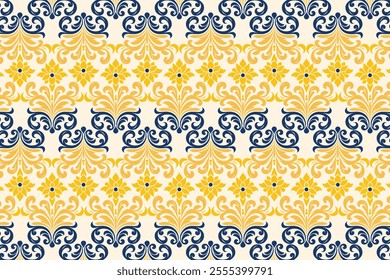 Seamless Floral Pattern Featuring Botanical Motifs and Ornamental Designs for Textile, Fashion, and Creative Projects with Elegant Flower Prints and Decorative Elements