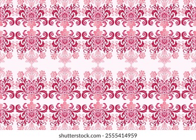 seamless floral pattern featuring botanical and ornamental motifs, delicate flower designs, and intricate details for fashion textiles, creative design applications, and modern fabric projects