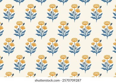 seamless floral pattern featuring detailed flowers and leaves for wallpaper fabric wrapping paper botanical backgrounds and nature inspired designs