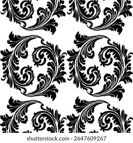 transparente, floral, patrón, flor, blanco y negro,