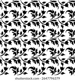 transparente, floral, patrón, flor, blanco y negro,