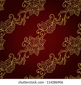 Seamless floral pattern with flower design
