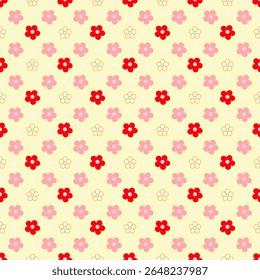 seamless floral pattern, flower pattern design for, background print for fabric, clothing, wrapping paper, cover