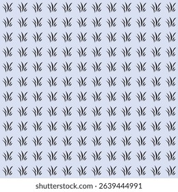 Seamless Floral Pattern with Flower Silhouettes on Vibrant Background – Modern Botanical Repeat Design in Vector Format.