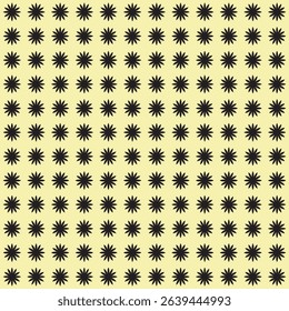 Seamless Floral Pattern with Flower Silhouettes on Vibrant Background – Modern Botanical Repeat Design in Vector Format.