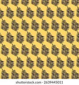 Seamless Floral Pattern with Flower Silhouettes on Vibrant Background – Modern Botanical Repeat Design in Vector Format.