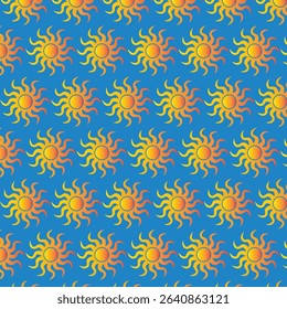 Seamless Floral Pattern with Flower Silhouettes on Vibrant Background – Modern Botanical Repeat Design in Vector Format
