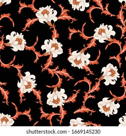 Seamless floral pattern. flower texture.