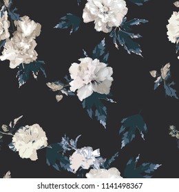 Seamless floral pattern with flowers