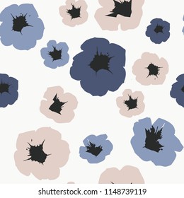 Seamless floral pattern with flowers