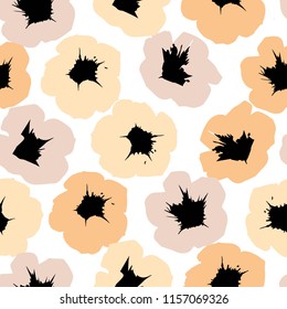 Seamless floral pattern with flowers