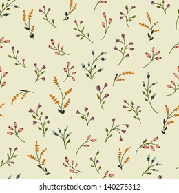 Seamless floral pattern with flowers