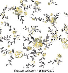 Seamless floral pattern with flowers