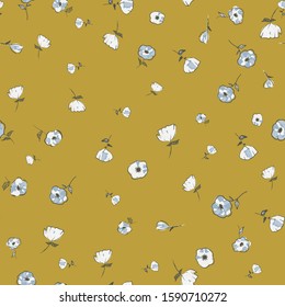 Seamless floral pattern with flowers