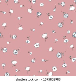 Seamless floral pattern with flowers