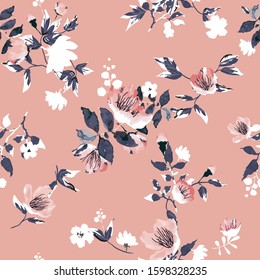 Seamless floral pattern with flowers