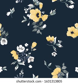 Seamless floral pattern with flowers