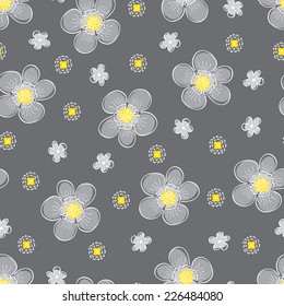 Seamless floral pattern with flowers