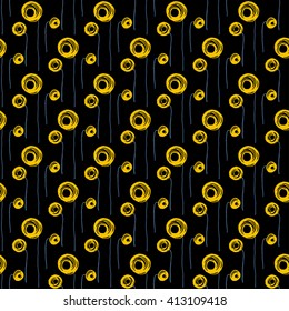 Seamless floral pattern. Flowers absrtact texture.