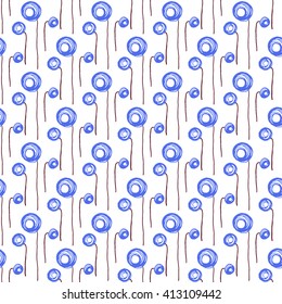 Seamless floral pattern. Flowers absrtact texture.