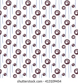 Seamless floral pattern. Flowers absrtact texture.