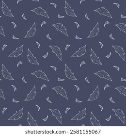 Seamless floral pattern with flowers, leaves and branches, on a light background in graphic style, hand drawn.. Vintage engraving style, for print, fabric, wallpaper.