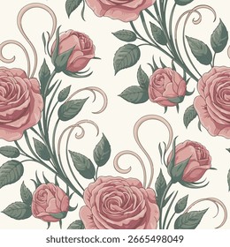 Patrón floral sin fisuras. Elementos de diseño de flores y hojas