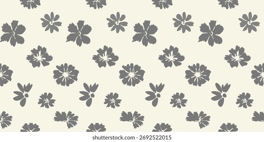 Patrón floral inconsútil con las flores y las hojas para el diseño decorativo del Fondo de pantalla
