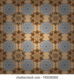 Seamless floral pattern with flowers on beige, white and black colors. Flowers on beige, white and black colors in watercolor style.