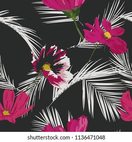 Seamless floral pattern. Flowers texture