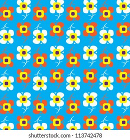 Seamless floral pattern. Flowers texture./ Lawn