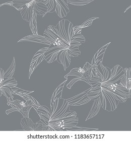 Seamless floral pattern. Flowers texture