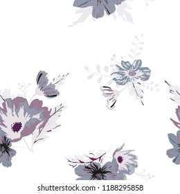Seamless floral pattern. Flowers texture