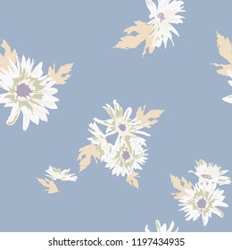 Seamless floral pattern. Flowers texture