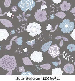 Seamless floral pattern. Flowers texture
