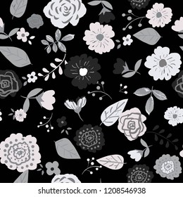 Seamless floral pattern. Flowers texture