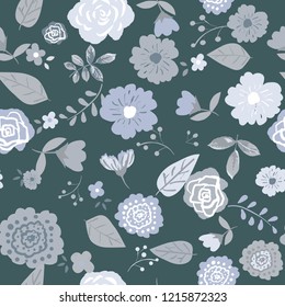 Seamless floral pattern. Flowers texture